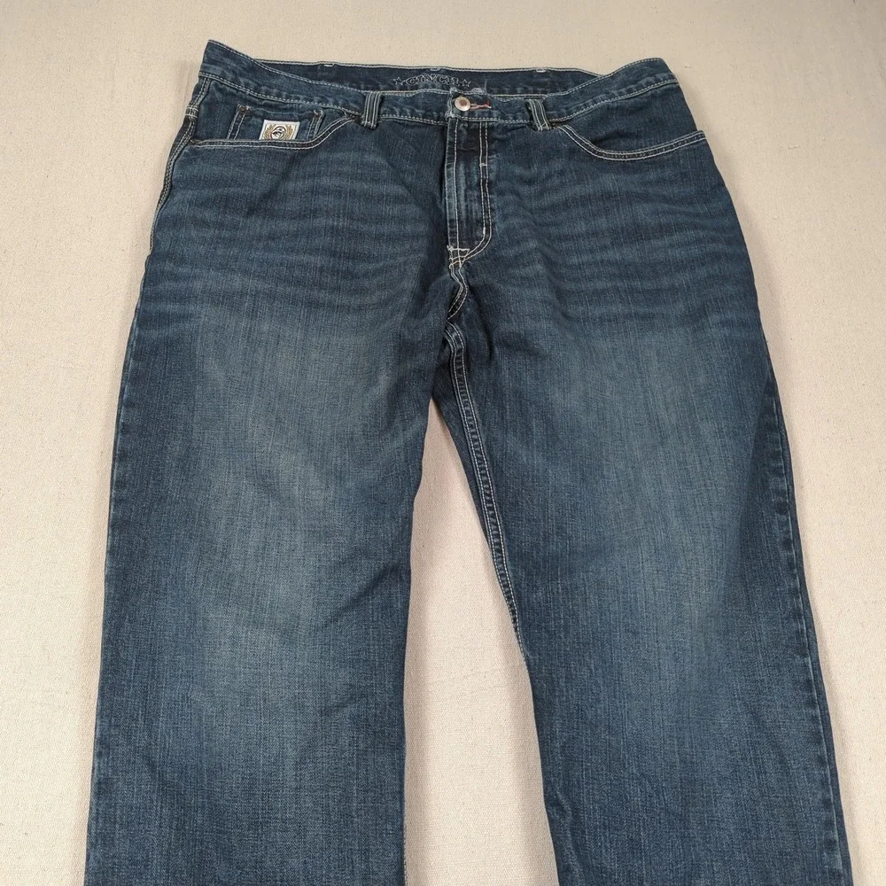 Cinch Jeans Mens 40x33 Blue Western Cowboy Rancher Rodeo White Label